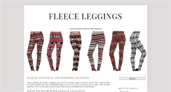 Desktop Screenshot of fleece-leggings.net