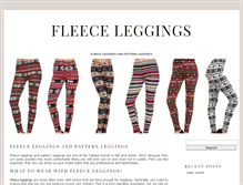 Tablet Screenshot of fleece-leggings.net